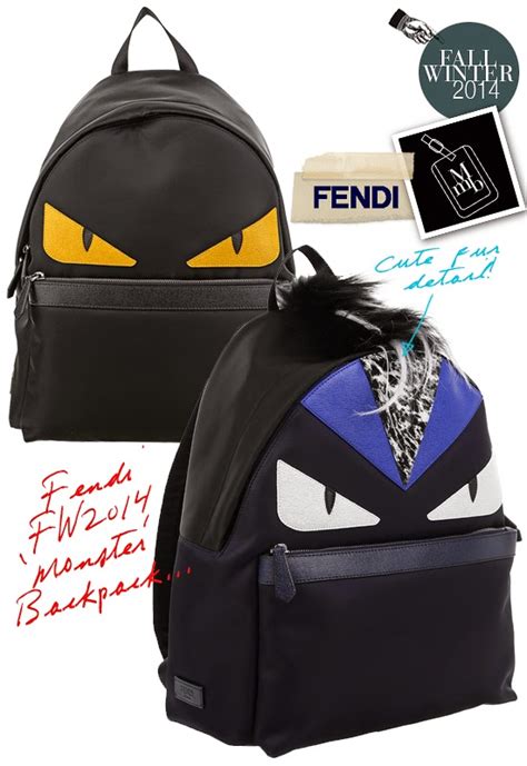 fendi bag bugs hat|Fendi bag bugs monster backpack.